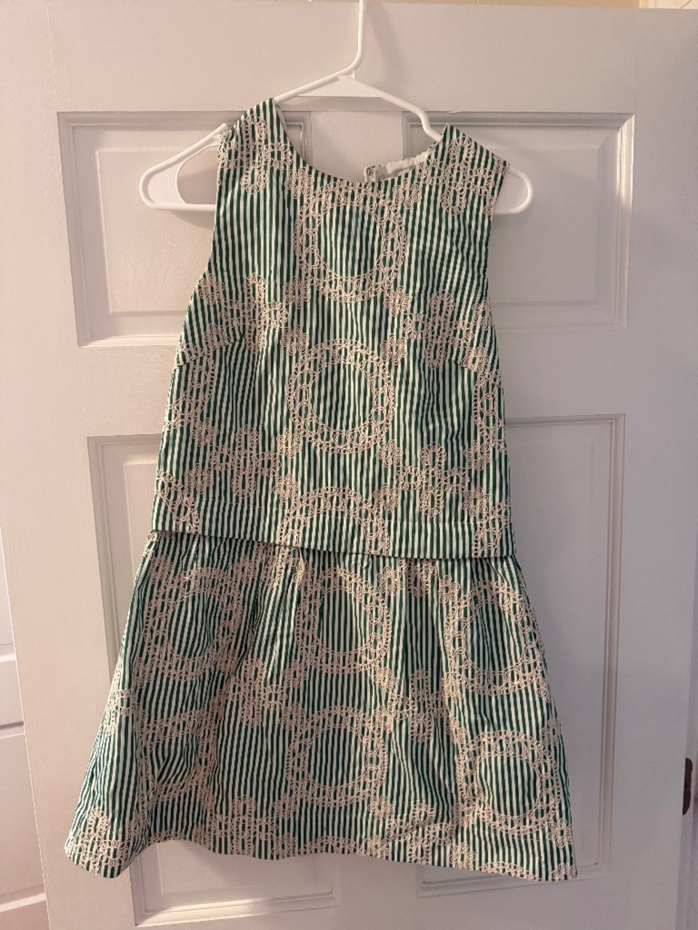 Seafoam green and white XS Tuckernuck dress